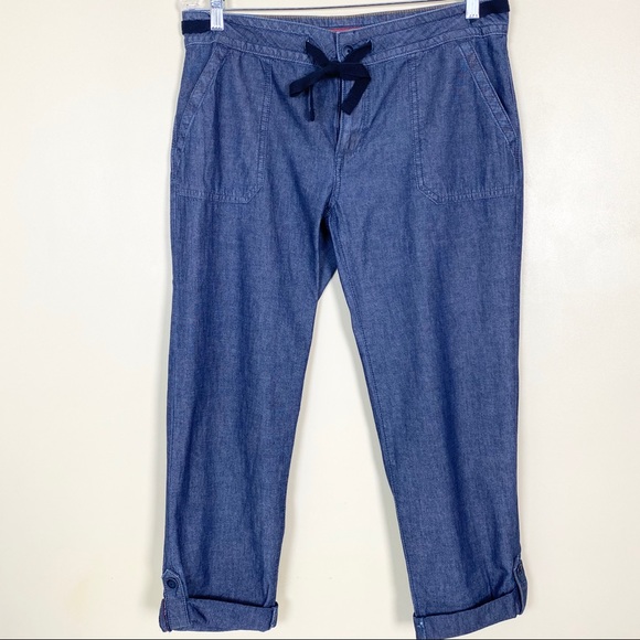 Women’s Tommy Hilfiger Roll-Tab Capri Pants - Picture 1 of 8